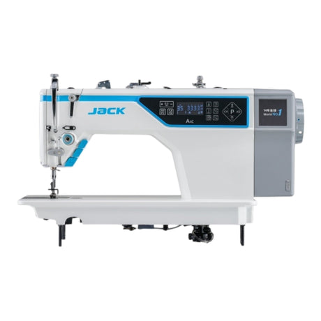 JACK A4C-CHL-7 Single Needle Heavy Duty Double Capacity Hook Lockstitch Industrial Sewing Machine – Complete Setup, Table & Stand Included