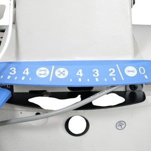 Máquina de coser botones de cadeneta SPEEDWAY SW 1377 D con motor integrado, mesa y soporte incluidos, con ruedas 