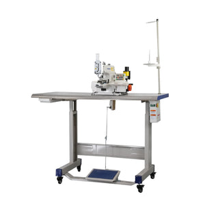 Máquina de coser botones de cadeneta SPEEDWAY SW 1377 D con motor integrado, mesa y soporte incluidos, con ruedas 