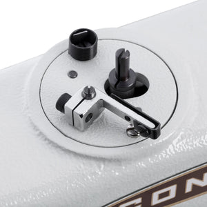 CONSEW 206RBL-18 Single Needle Long Arm 18" Heavy Duty Walking Foot Compound Feed Lockstitch Industrial Sewing Machine - Complete Setup, Table, Stand Included