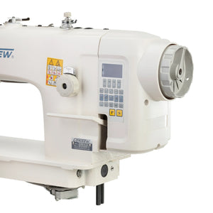 CONSEW 2206RB-14-7-DD Single Needle Direct Drive Heavy Duty Unison Feed Walking Foot Lockstitch Industrial Sewing Machine (7mm Stitch Length) - Complete Setup, Table, Stand Included