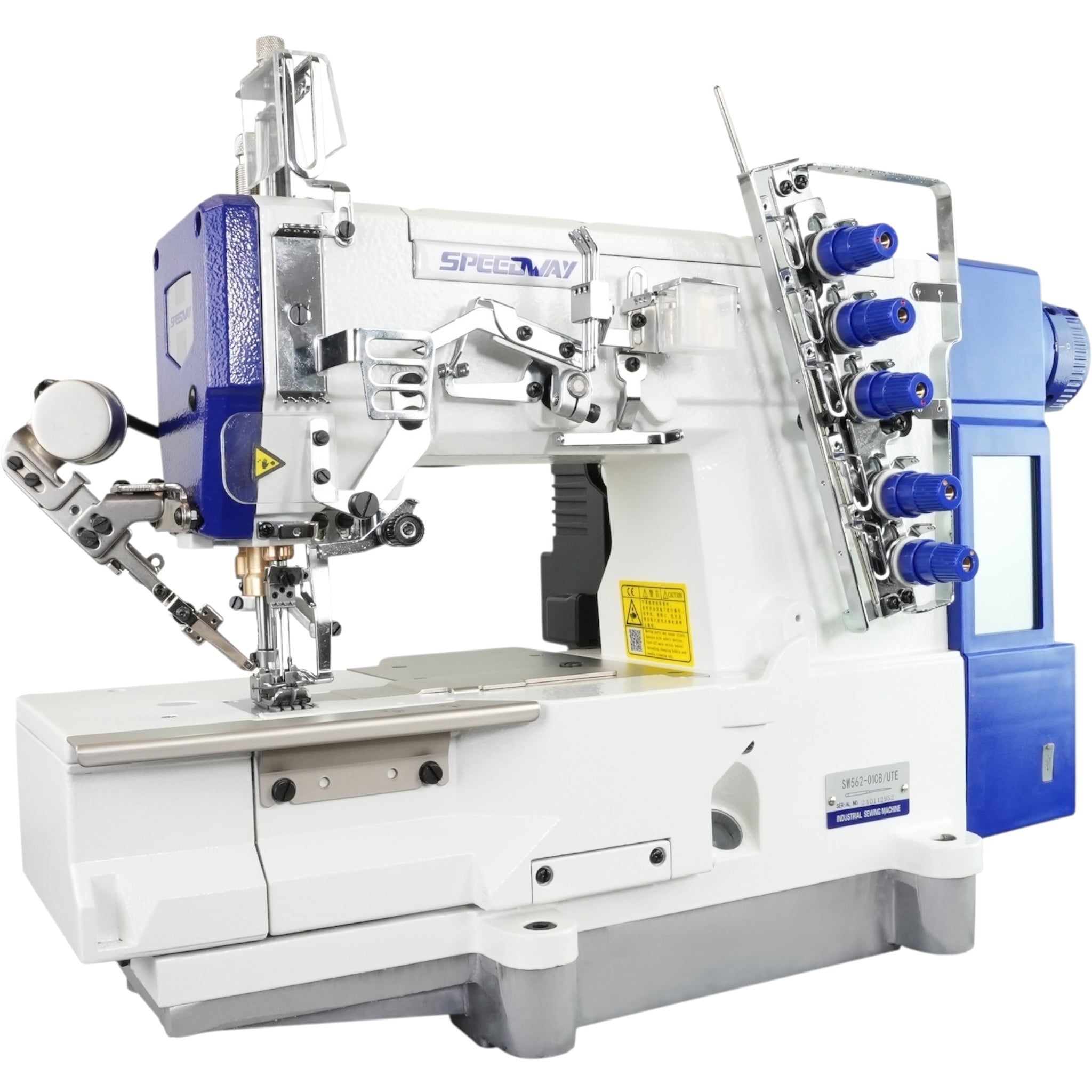 SPEEDWAY® SW 562/01 CB UTE – 3-Needle Flatbed Coverstitch Machine