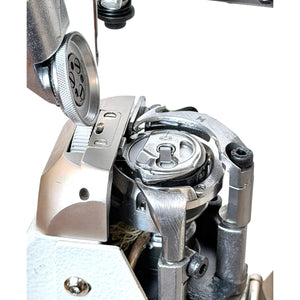 SPEEDWAY SW 591-Q Full Function, Touch Screen Single Needle Post-bed Top, Bottom and Needle Feed Lockstitch Industrial Sewing Machine with Servo Motor, Table and Stand Included