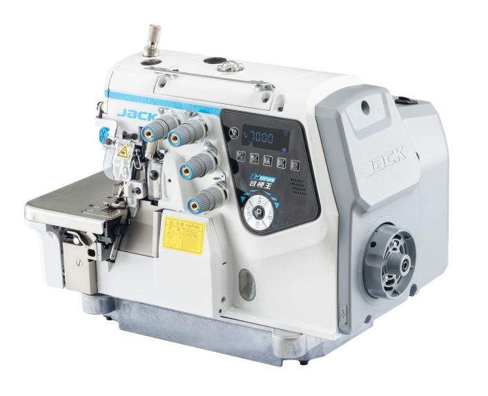 JACK C7-5-M04/435 5 Thread Urus (A.M.H) AI Overlock Machine with Smart Automatic Material Adjustment Assembled with Table and Stand Included