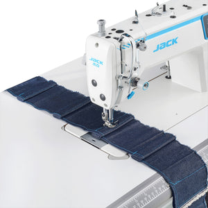 JACK A2BC Máquina de pespunte de aguja única de alta velocidad con cortahilos automático ensamblada con mesa y soporte incluidos