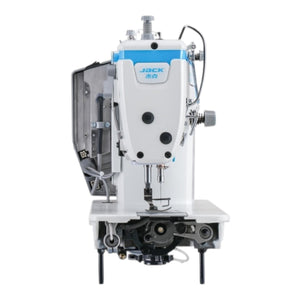 JACK A4C C Single Needle Direct Drive Fully Automatic Drop Feed Lockstitch Industrial Sewing Assembled with Table and Stand Included