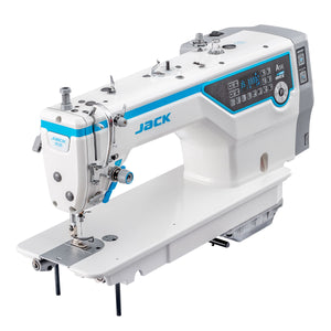 JACK A5E-A (A.M.H) AI Material Recognition Unlock the Potential of All Fabrics Single Needle Direct Drive Fully Automatic Drop Feed Lockstitch Industrial Sewing Machine Complete Assembled with Table and Stand Included