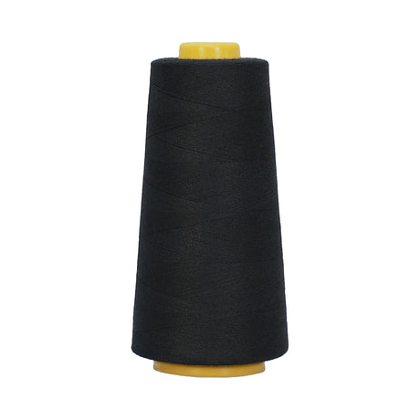 Speedway 100% Spun Polyester Sewing Thread 40/2 — 2,500 m Cone (2,734 yds) — Black Polyester 40-2 2500M