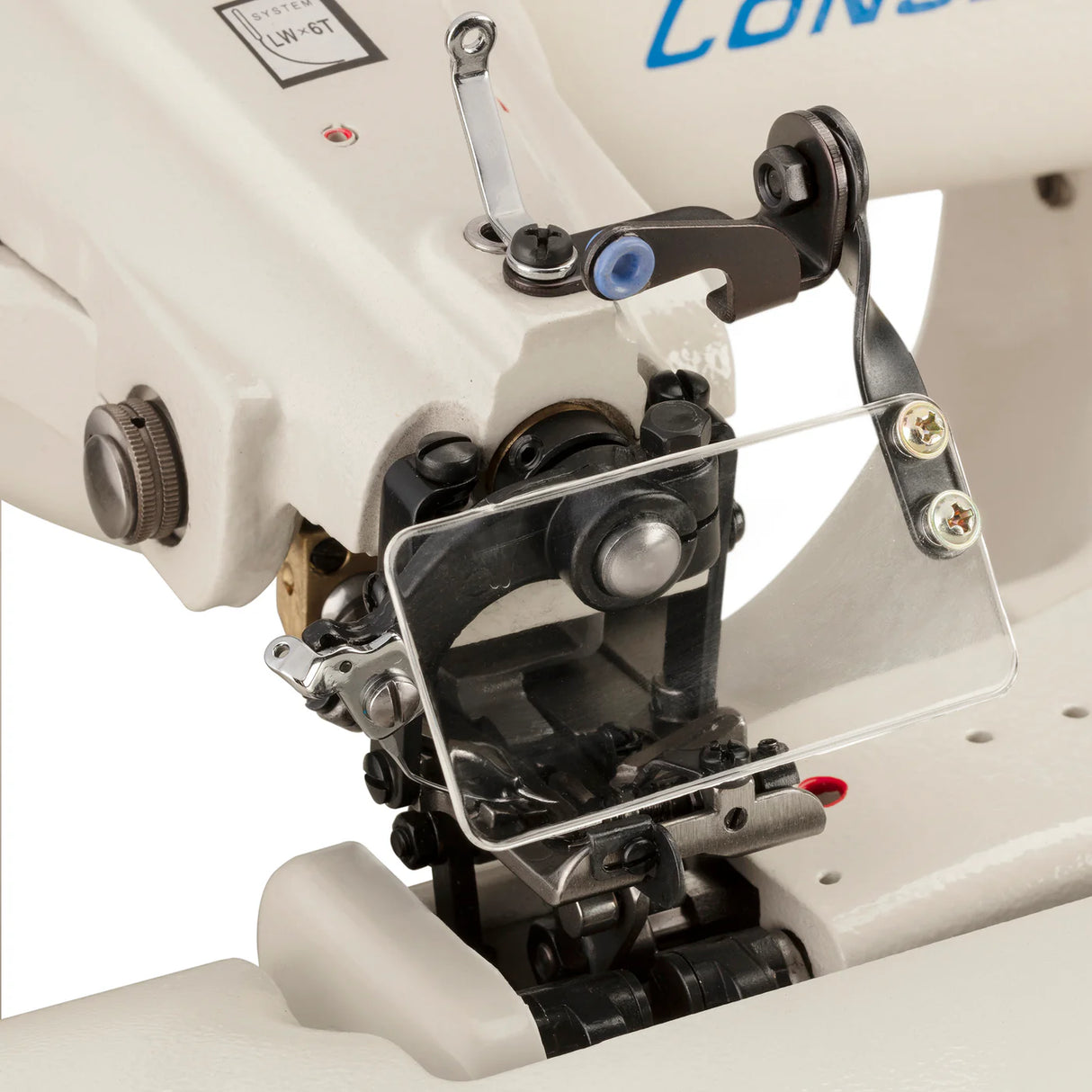 CONSEW CM-101-1 Single Needle Blindstitch Industrial Sewing Machine for Hemming Drapery, Curtains & Apparel - Complete Setup, Table, Stand Included