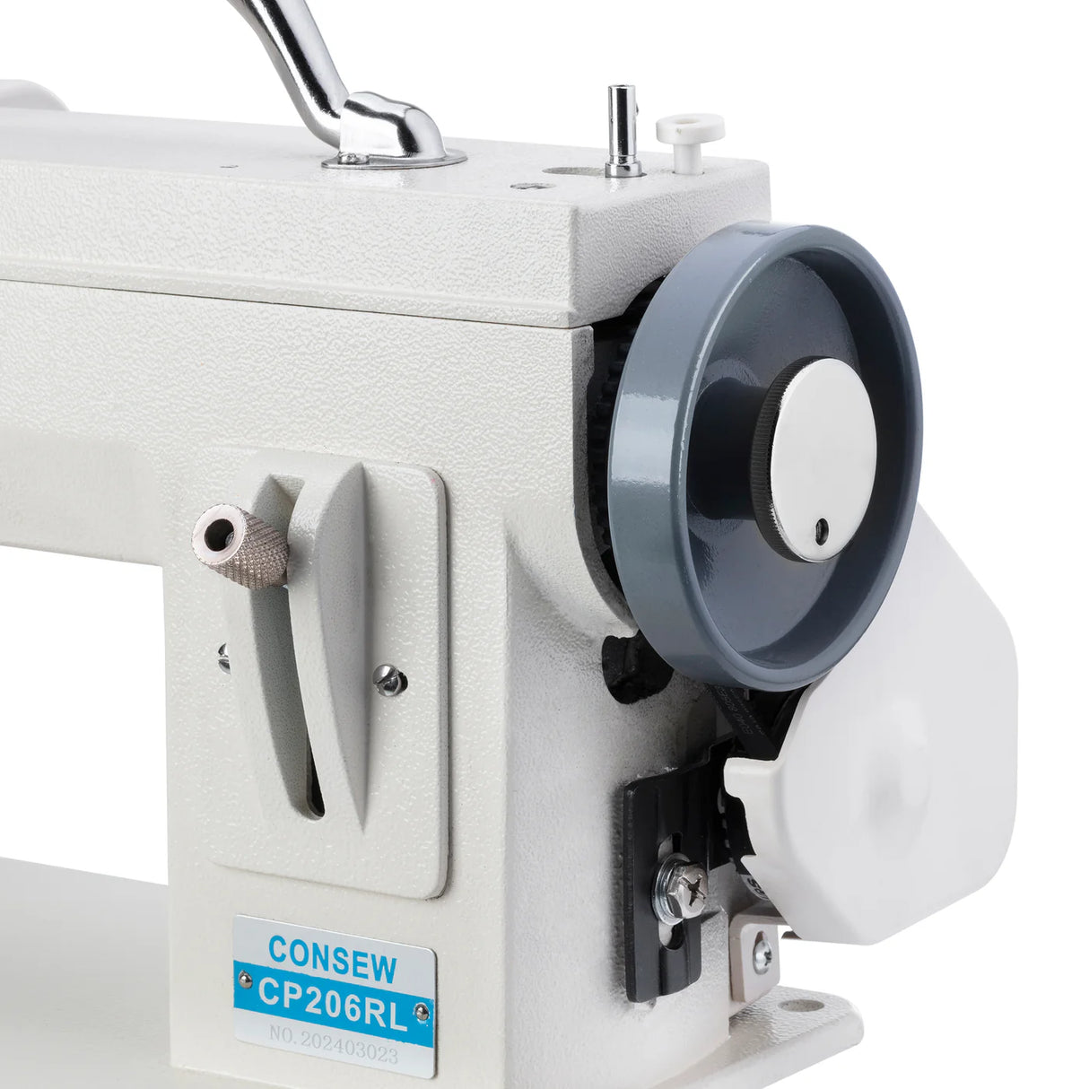CONSEW CP206RL Portable Single Needle Walking Foot Industrial Sewing Machine with Built-in Motor, Reverse Stitching & Extra Workspace for Upholstery, Leather, Canvas, Sails & Outdoor Gear - Includes Hard Plastic Carrying Case