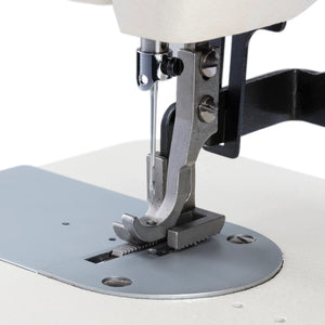 CONSEW CP206RL Portable Single Needle Walking Foot Industrial Sewing Machine with Built-in Motor, Reverse Stitching & Extra Workspace for Upholstery, Leather, Canvas, Sails & Outdoor Gear - Includes Hard Plastic Carrying Case