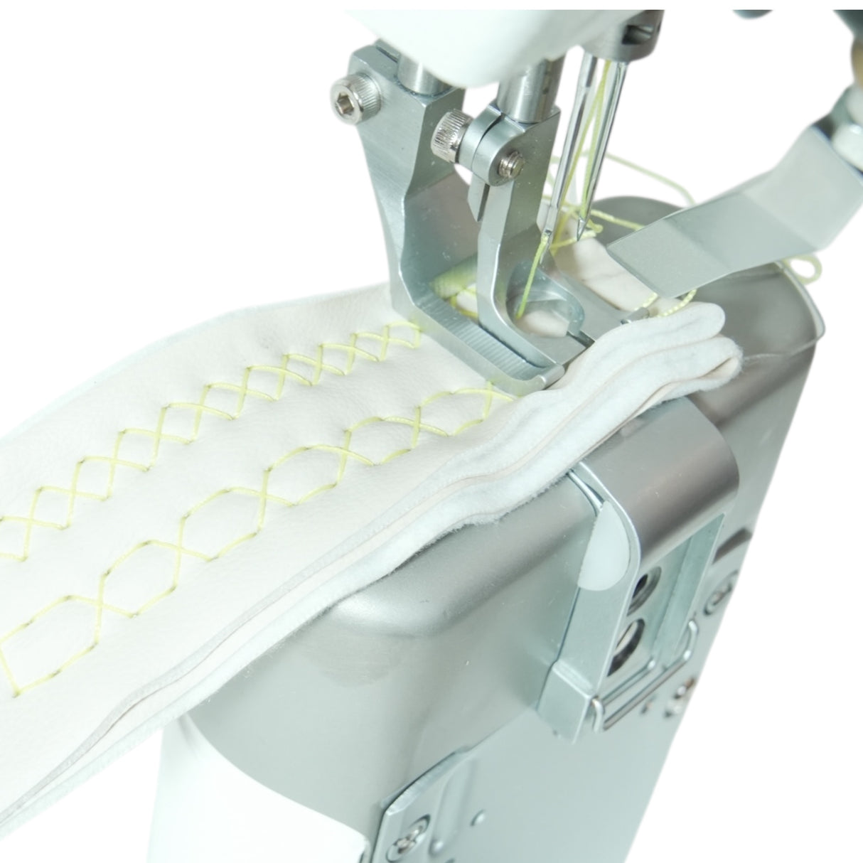 SPEEDWAY® DECO 2780 Double Needle Post Bed Decorative Stitch Heavy Duty Unison Feed Walking Foot Sewing Machine Assembled with Table and Stand Included