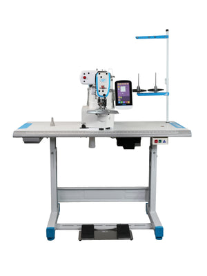 JACK JK-T1906GS-D Computer-Controlled High-Speed Shape-Tacking Industrial Sewing Machine Assembled with Table and Stand Included