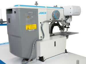 JACK JK-T1906GS-D Computer-Controlled High-Speed Shape-Tacking Industrial Sewing Machine Assembled with Table and Stand Included