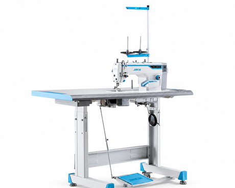JACK F6 — Máquina lockstitch industrial de una aguja, transmisión directa, mesa y base incluidas