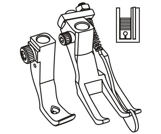 GR367 right guide walking foot presser foot diagram