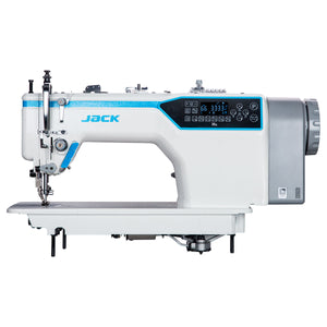 JACK H6-CZ-4 Máquina de coser con pie móvil de alimentación superior e inferior totalmente automática con accionamiento directo de una sola aguja ensamblada con mesa y soporte incluidos