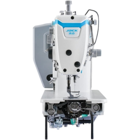 JACK A5E-B (A.M.H 2) AI Material Recognition Unlock the Potential of All Fabrics Single Needle Direct Drive Fully Automatic Drop Feed Lockstitch Industrial Sewing Machine Complete Assembled with Table and Stand Included