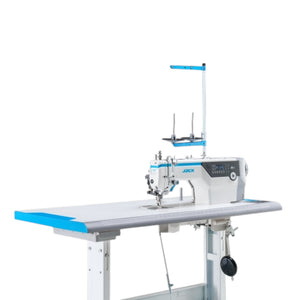 Jack H7-C walking foot lockstitch sewing machine — side view with 750W direct drive servo motor