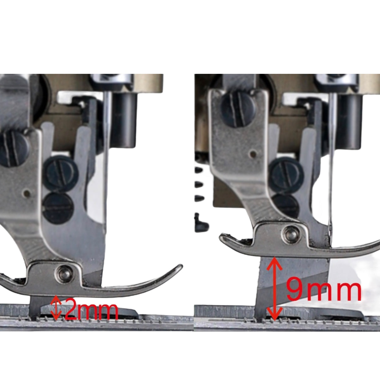 JACK JK-5559F-W Single Needle Lockstitch with Trimmer and Automatic Functions Complete Assembled, Table and Stand Included