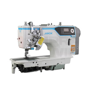 JACK® JK-58750J-A-105 Double Needle Split-Bar Lockstitch Machine – Complete Setup, Table & Stand Included