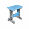 JACK® JK-815126 Elevated Industrial Sewing Stool – Plastic Operator Chair, 11 × 5.9 in Base, 20" Height
