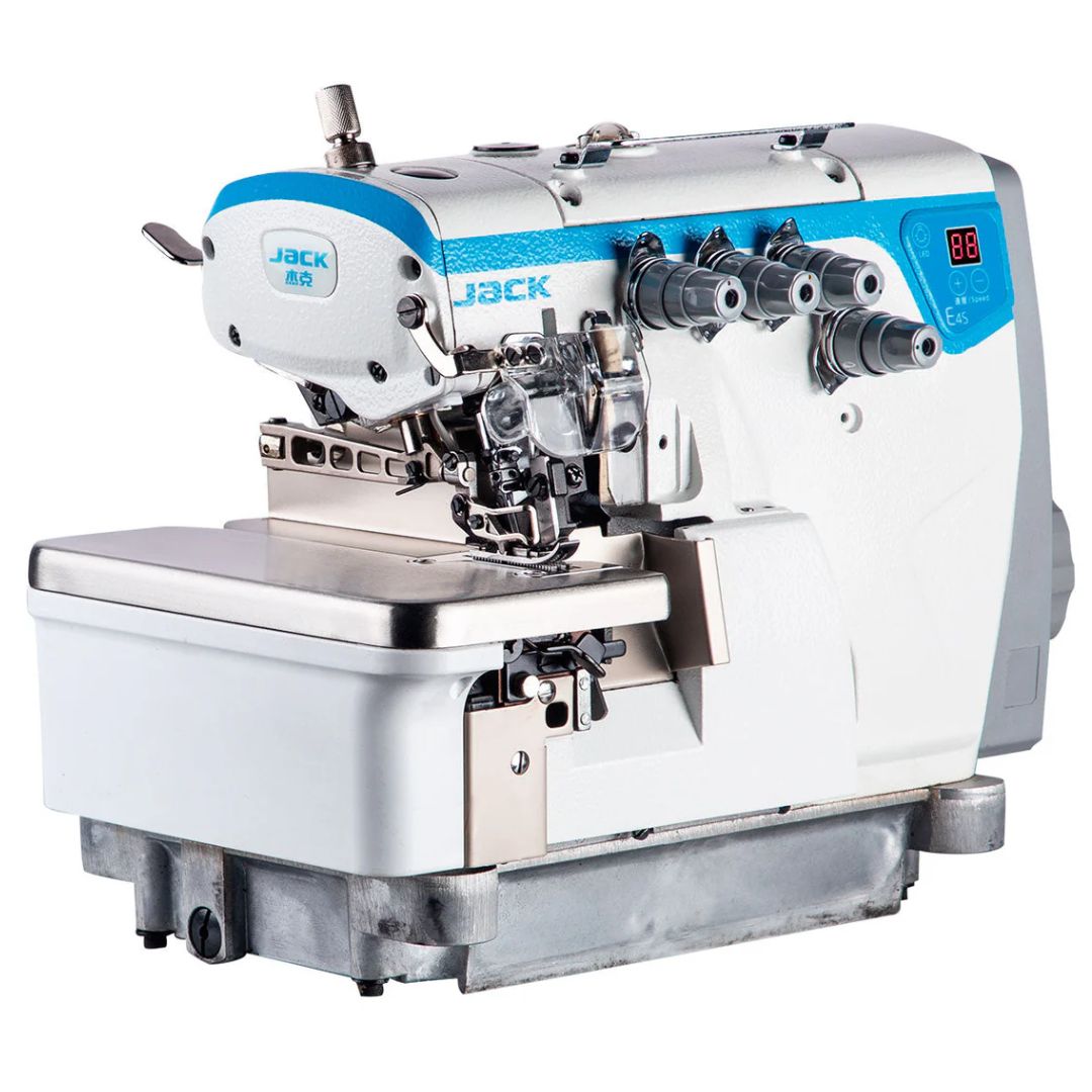 JACK E4S-3-32R2/223 3 Thread Rolled Hem Overlock Industrial Sewing