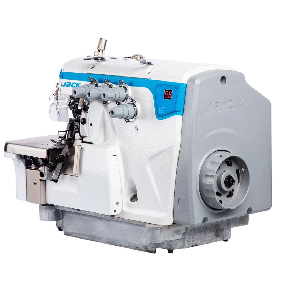 JACK E4S-3-32R2/223 3 Thread Rolled Hem Overlock Industrial Sewing