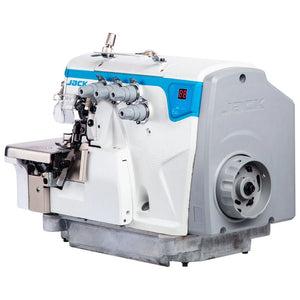 JACK E4S-6-03/333 6 Thread Universal Overlock sewing machine on a white background