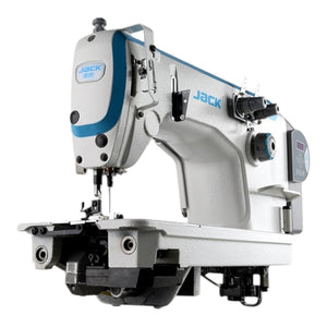 JACK JK-8558G-1-WZ Single Needle. Sewing machine with blue accents on a white background