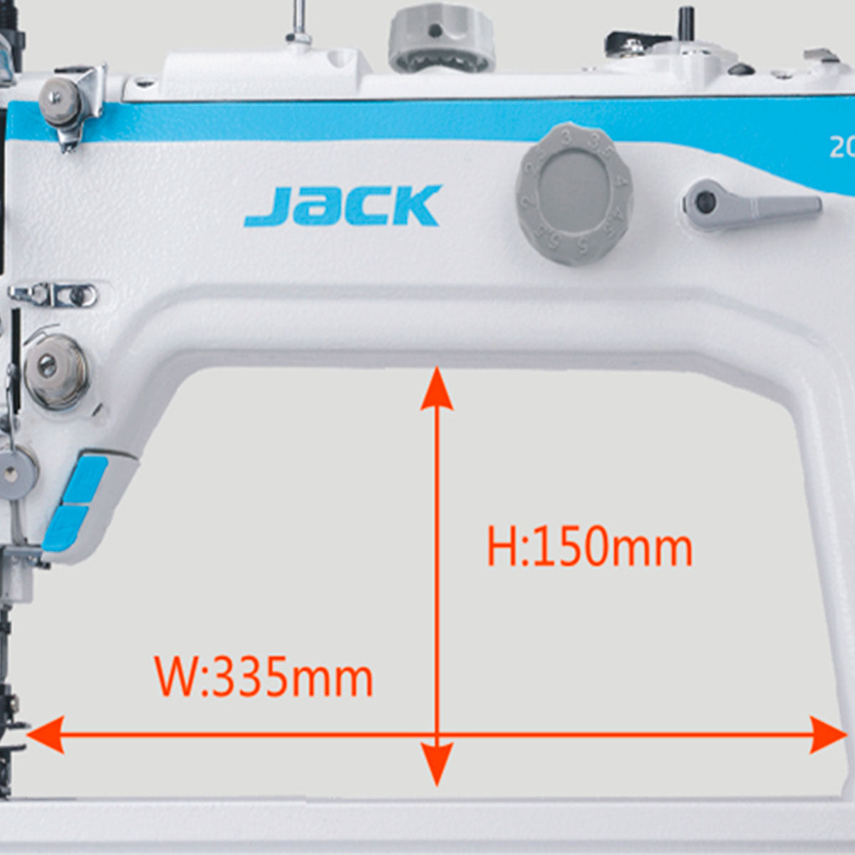 JACK 2060GHC-4Q Máquina de coser con pie para caminar compuesta automática de accionamiento directo de una sola aguja ensamblada con mesa y soporte incluidos