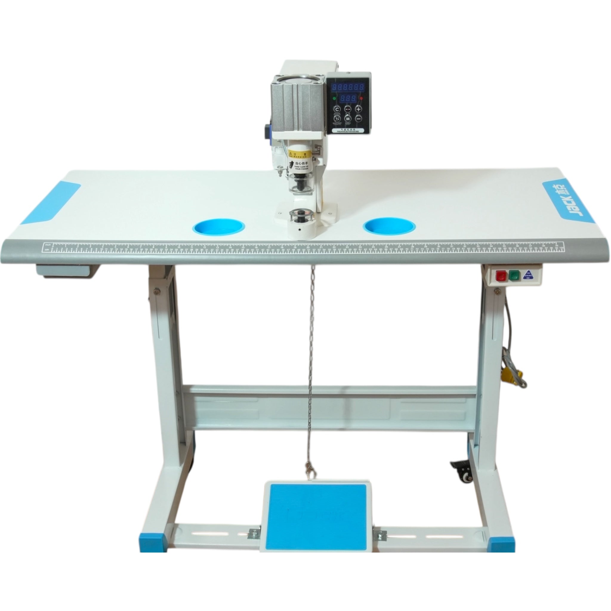 JACK® JK-2808 – Pneumatic Snap Button Attaching Machine – Complete