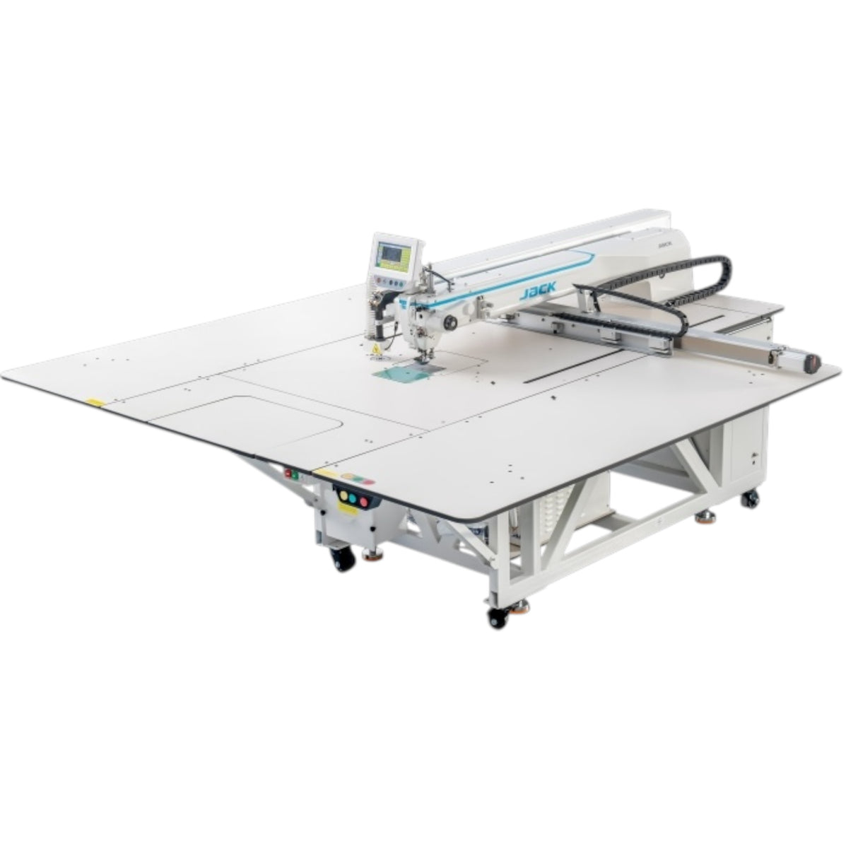 JACK® M7-SS-F13-X Large-Area CNC Template Sewing Machine (1400×950 mm / ~55.1"×37.4") with Bottom Thread Detection, Double Capacity Hook, Direct Drive, Complete