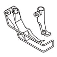 KP367 zipper foot left (LN) – technical diagram