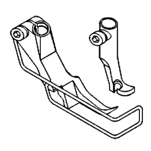 KP367 zipper foot left (LN) – technical diagram
