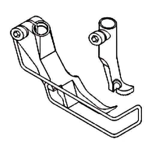 KP367 zipper foot left (LN) – technical diagram