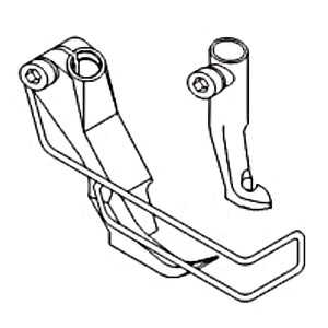 KP367 zipper foot right (RN) – technical diagram