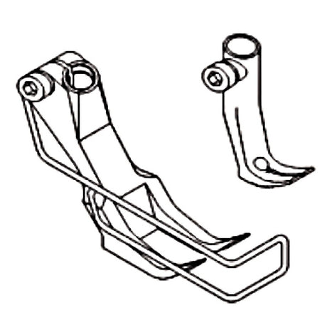 KP367W wide walking foot – technical diagram