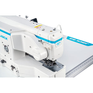 JACK N9-D AI-Powered Direct Drive Computerized Electronic Lockstitch Buttonhole Machine (25mm x 4mm) - Complete Setup, Table, Stand Included