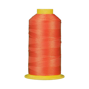 Speedway Bonded Nylon 6 Thread Tex 135 (Size 138) — 1,000 m Cone (1,094 yds) — Orange 148 tex135