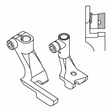KP367PL piping foot left – technical diagram