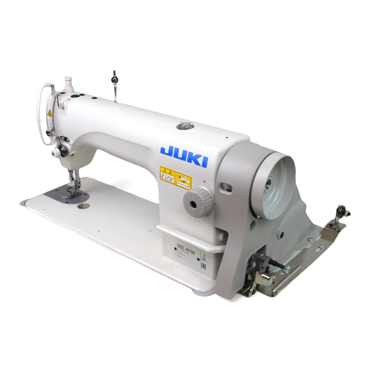 JUKI DDL-8700 Máquina de coser industrial de pespunte de una sola aguja ensamblada con servomotor, mesa y soporte incluidos