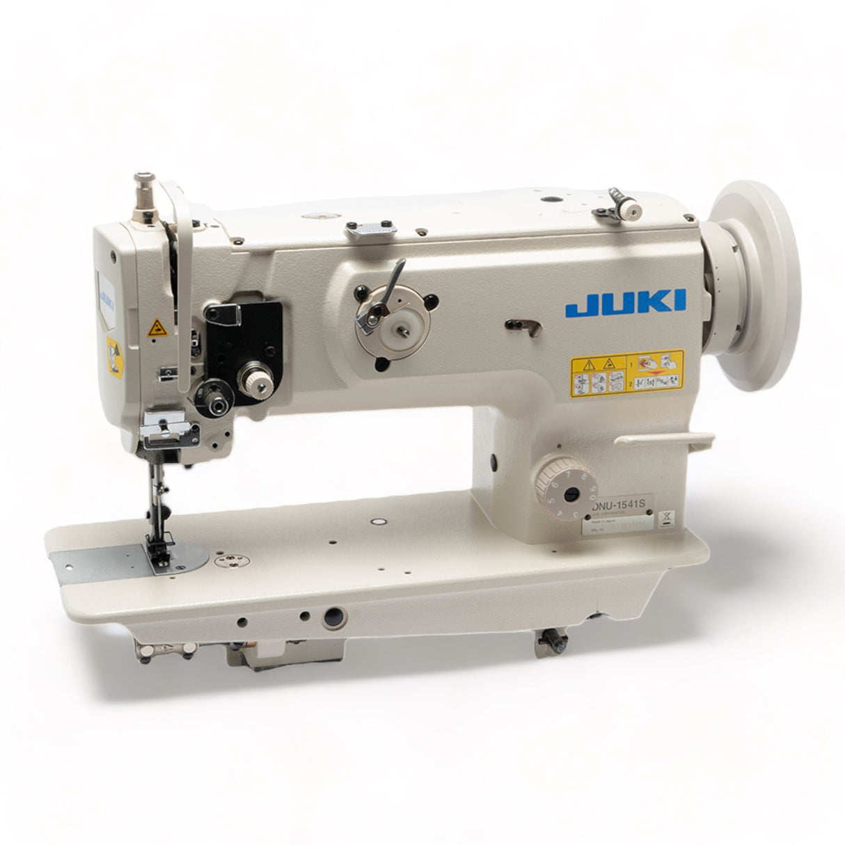 JUKI DNU-1541 Single Needle Heavy Duty Unison Feed Walking Foot Sewing Machine Assembled with Servo Motor, Table and Stand Included