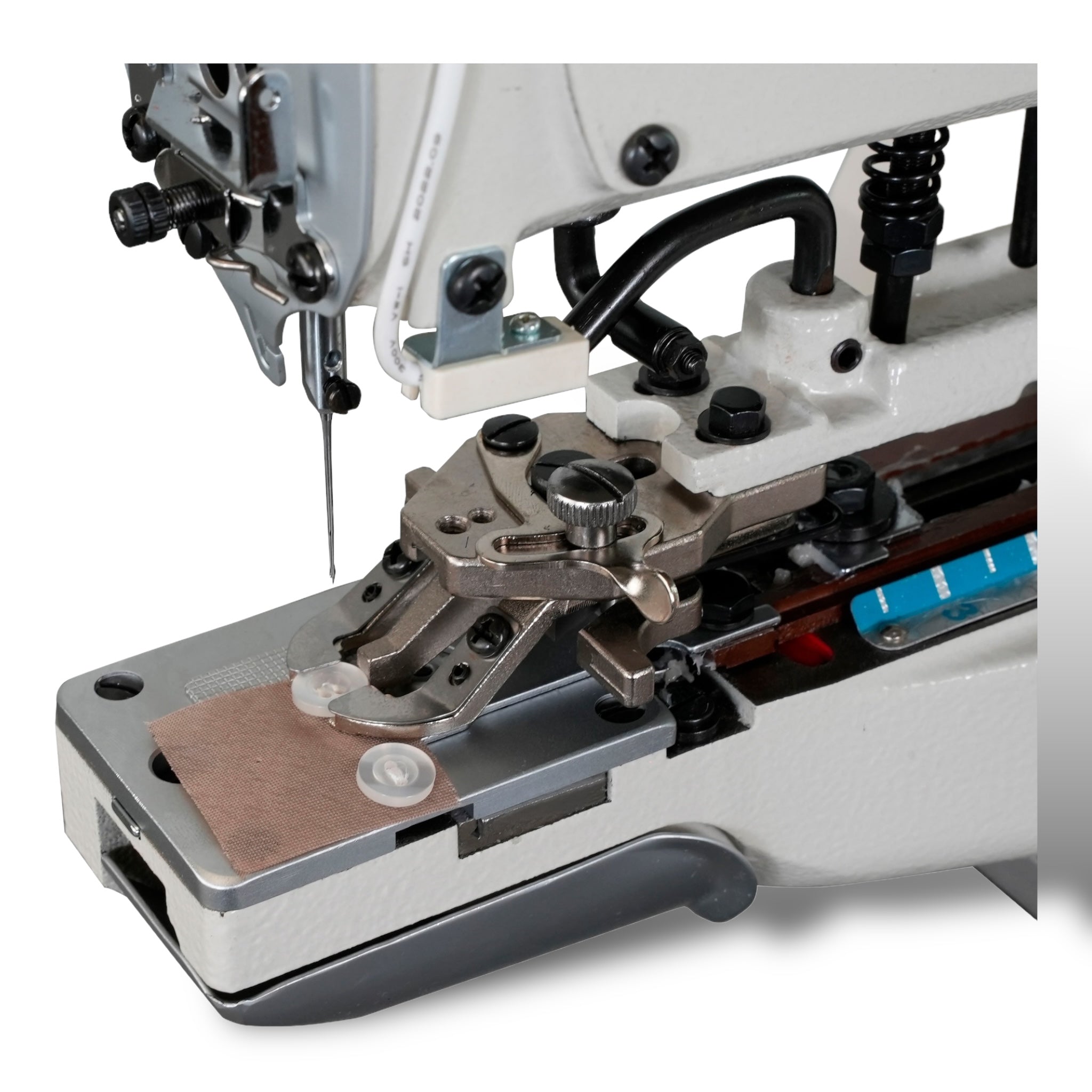 SPEEDWAY SW 373 D Lockstitch Buttonholing Machine With Integrated Motor Assembled with Table and Stand Included With Wheels