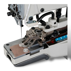 SPEEDWAY SW 373 D Chainstitch Buttonsew Machine With Integrated Motor Assembled with Table and Stand Included With Wheels