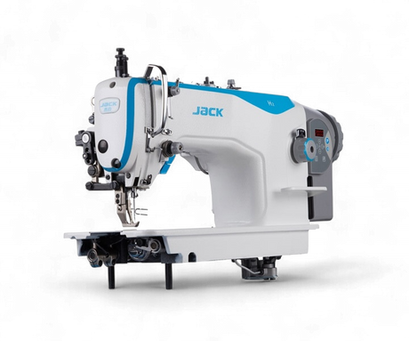 JACK H2-Z-CZ Single Needle Direct Drive Top and Bottom Feed Walking Foot Sewing Machine Assembled with Table and Stand Included