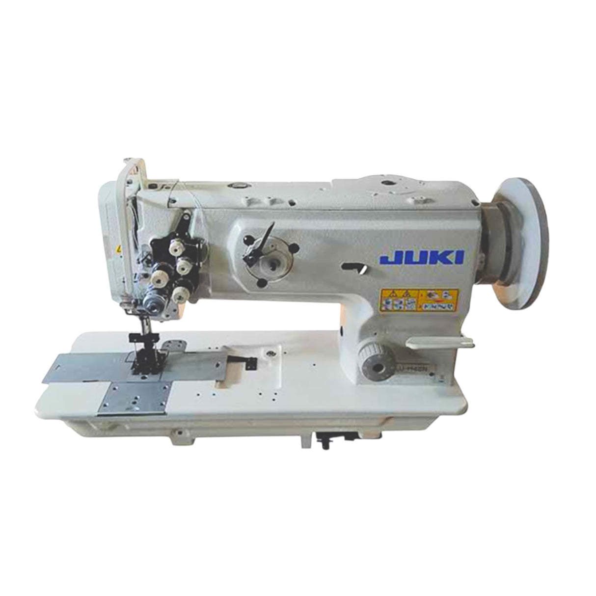JUKI LU1560N Double Needle 1/4" Gauge Heavy Duty Unison Feed Walking Foot Sewing Machine Assembled with Table and Stand Included