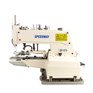 SPEEDWAY SW373 Single Thread Button Sewing Machine Assembled with Motor, Table and Stand Included