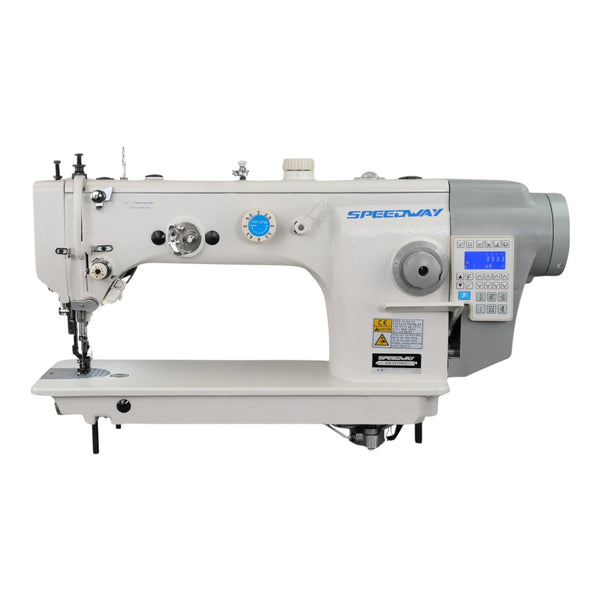 SPEEDWAY® SW 2810D-7 – Single Needle Heavy Duty Walking Foot Lockstitch – Complete Setup, Table & Stand Included
