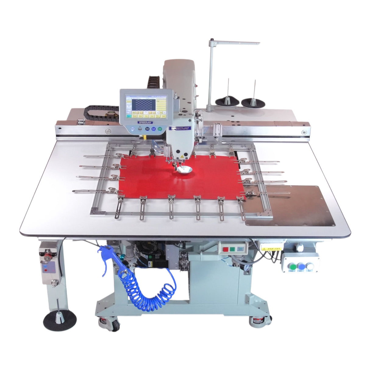 SPEEDWAY® SW 800-8045XH-AB Extra-Heavy CNC Template Sewing Machine Large-Area 800×450 mm (31.5"×17.7") Area • Automatic Bobbin Changer • Dry-Head Design • Complete Industrial Package
